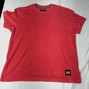 UGG Men’s Coral-Red Crew Neck Short Sleeve Tee